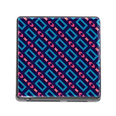 Rectangles And Other Shapes Pattern Memory Card Reader (square) by LalyLauraFLM