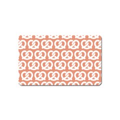 Salmon Pretzel Illustrations Pattern Magnet (name Card) by GardenOfOphir