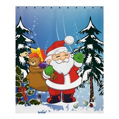 Funny Santa Claus In The Forrest Shower Curtain 60  X 72  (medium)  by FantasyWorld7