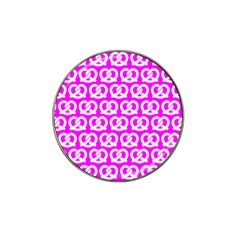 Pink Pretzel Illustrations Pattern Hat Clip Ball Marker