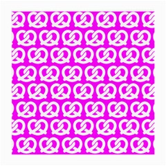 Pink Pretzel Illustrations Pattern Medium Glasses Cloth (2-side) by GardenOfOphir