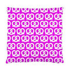 Pink Pretzel Illustrations Pattern Standard Cushion Case (one Side) 