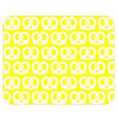 Yellow Pretzel Illustrations Pattern Double Sided Flano Blanket (medium)  by GardenOfOphir