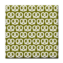 Olive Pretzel Illustrations Pattern Tile Coasters by GardenOfOphir