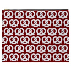 Red Pretzel Illustrations Pattern Cosmetic Bag (xxxl)  by GardenOfOphir