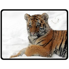 Tiger 2015 0101 Fleece Blanket (large)  by JAMFoto