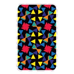 Colorful Triangles And Flowers Pattern Memory Card Reader (rectangular) by LalyLauraFLM