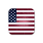 Usa3 Rubber Square Coaster (4 pack)  Front