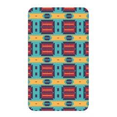 Blue Red And Yellow Shapes Pattern Memory Card Reader (rectangular) by LalyLauraFLM