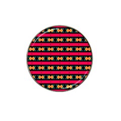 Rhombus And Stripes Pattern Hat Clip Ball Marker (10 Pack) by LalyLauraFLM