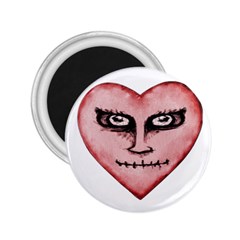 Angry Devil Heart Drawing Print 2 25  Magnets by dflcprints