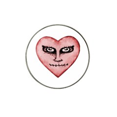 Angry Devil Heart Drawing Print Hat Clip Ball Marker (4 Pack) by dflcprints