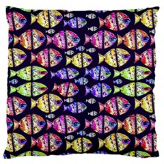 Colorful Fishes Pattern Design Large Cushion Cases (one Side)  by dflcprints