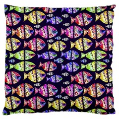 Colorful Fishes Pattern Design Standard Flano Cushion Cases (two Sides) 