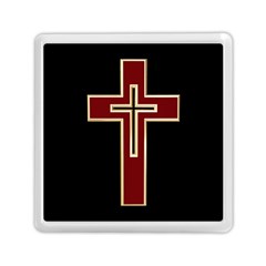 Red Christian Cross Memory Card Reader (square) by igorsin