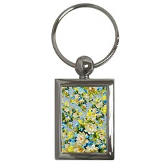 Vintage Floral Pattern Key Chains (rectangle)  by LovelyDesigns4U