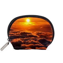 Sunset Over Clouds Accessory Pouches (small)  by trendistuff