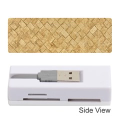 Tan Diamond Brick Memory Card Reader (stick)  by trendistuff