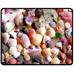 Colorful Sea Shells Fleece Blanket (medium)  by trendistuff