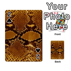 Snake Skin Playing Cards 54 Designs  by trendistuff