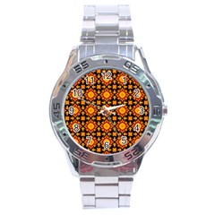 Cute Pretty Elegant Pattern Stainless Steel Men s Watch by GardenOfOphir