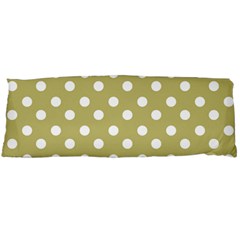 Lime Green Polka Dots Body Pillow Cases Dakimakura (two Sides)  by GardenOfOphir