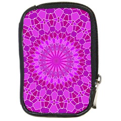 Purple And Pink Mandala Compact Camera Cases by LovelyDesigns4U