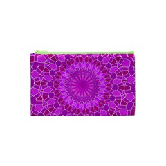 Purple And Pink Mandala Cosmetic Bag (xs) by LovelyDesigns4U