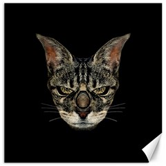 Angry Cyborg Cat Canvas 12  X 12  