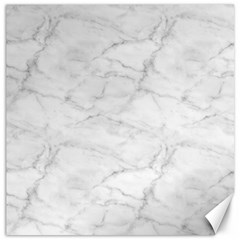 White Marble 2 Canvas 16  X 16   by ArgosPhotography