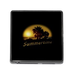 Sunset Scene At The Coast Of Montevideo Uruguay Memory Card Reader (square) by dflcprints