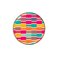 Connected Colorful Rectangles			hat Clip Ball Marker by LalyLauraFLM