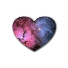 Trifid Nebula Rubber Coaster (heart) 