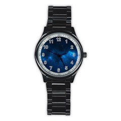 Starry Space Stainless Steel Round Watches