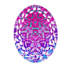 Ethnic Tribal Pattern G327 Oval Filigree Ornament (2-side)  by MedusArt