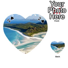 Whitehaven Beach 1 Playing Cards 54 (heart)  by trendistuff