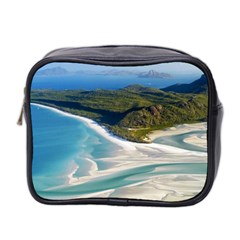 Whitehaven Beach 1 Mini Toiletries Bag 2-side by trendistuff