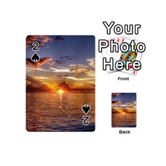 Tahitian Sunset Playing Cards 54 (mini)  by trendistuff