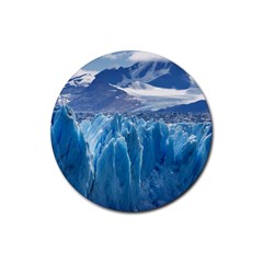 Upsala Glacier Rubber Coaster (round)  by trendistuff