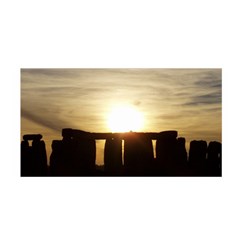 Sunset Stonehenge Satin Wrap by trendistuff