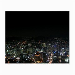 Seoul Night Lights Small Glasses Cloth (2-side) by trendistuff