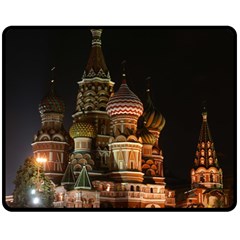 St Basil s Cathedral Fleece Blanket (medium)  by trendistuff