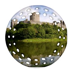 Pembroke Castle Round Filigree Ornament (2side) by trendistuff