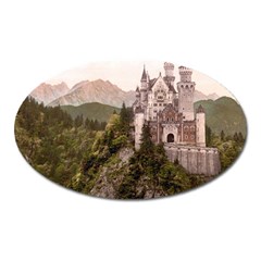 Neuschwanstein Castle Oval Magnet by trendistuff