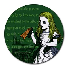 Alice In Wonderland Round Mousepads by waywardmuse