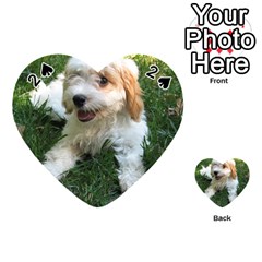 Cute Cavapoo Puppy Playing Cards 54 (heart)  by trendistuff