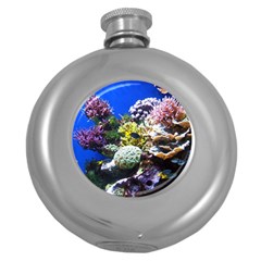 Coral Outcrop 1 Round Hip Flask (5 Oz) by trendistuff