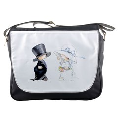 Little Bride And Groom Messenger Bags by Weddings