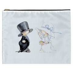 Little Bride And Groom Cosmetic Bag (xxxl)  by Weddings