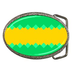 Green Rhombus Chains 			belt Buckle by LalyLauraFLM